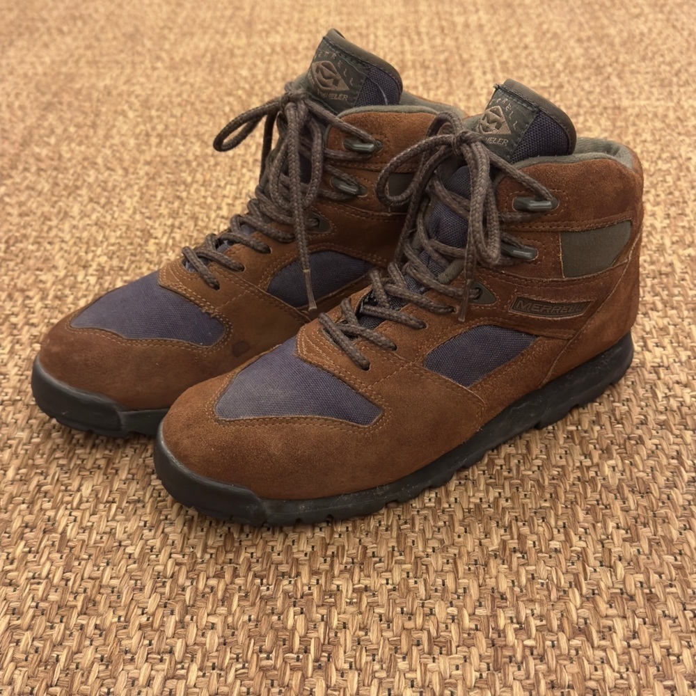 Vintage 90s Merrell Light Traveler + Deep Purple Hiking Boots
